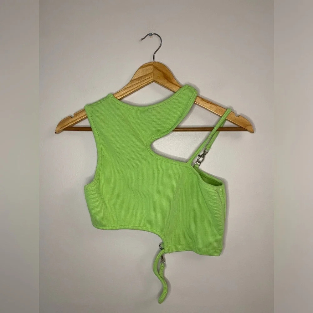 The Ragged Priest Cut Out Ribbed Crop  Tank - Picture 4 of 7